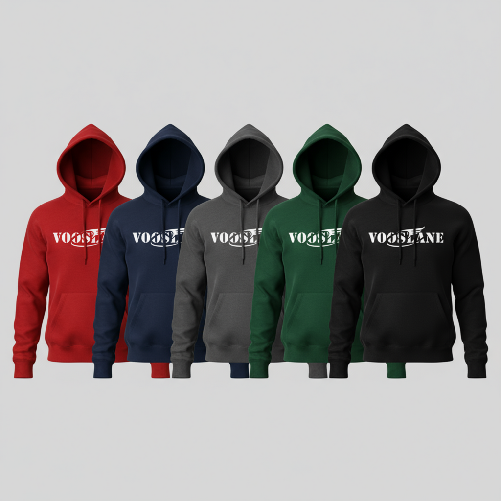 Vooslane™ Premium Black Hoodie – Luxury Streetwear